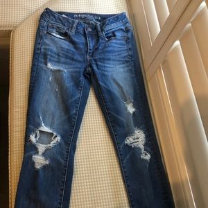American Eagle Ripped Skinny Jeans